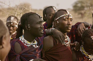 a group of people standing next to each other