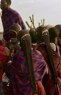 people wearing red and black plaid shirt