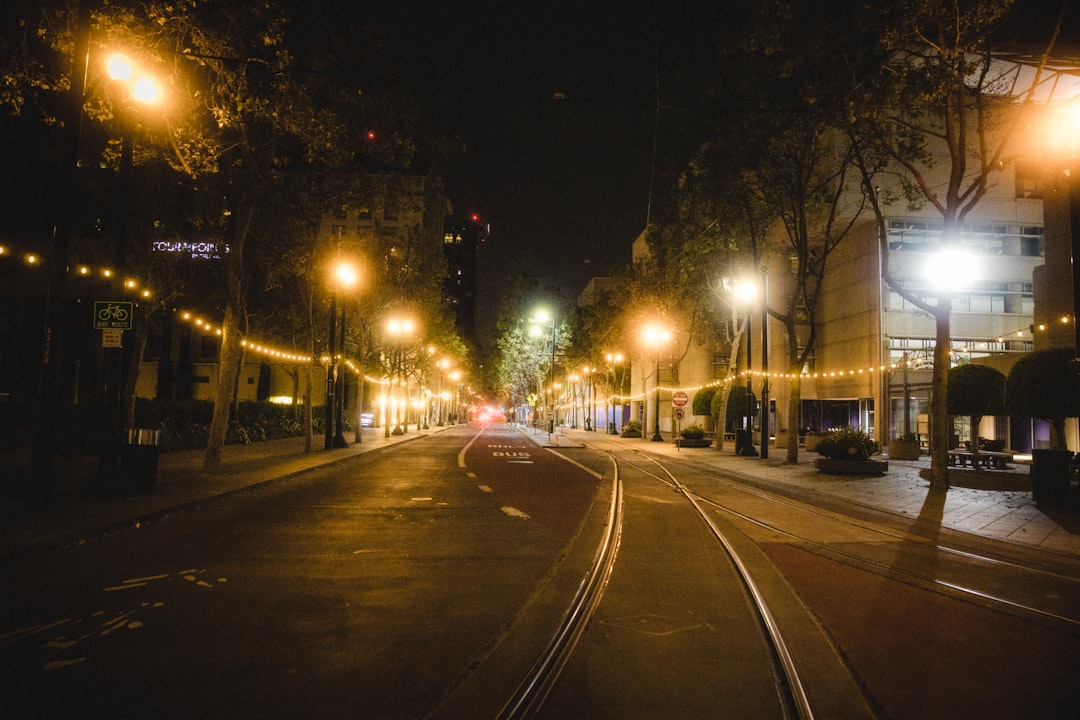 cars on road during night time