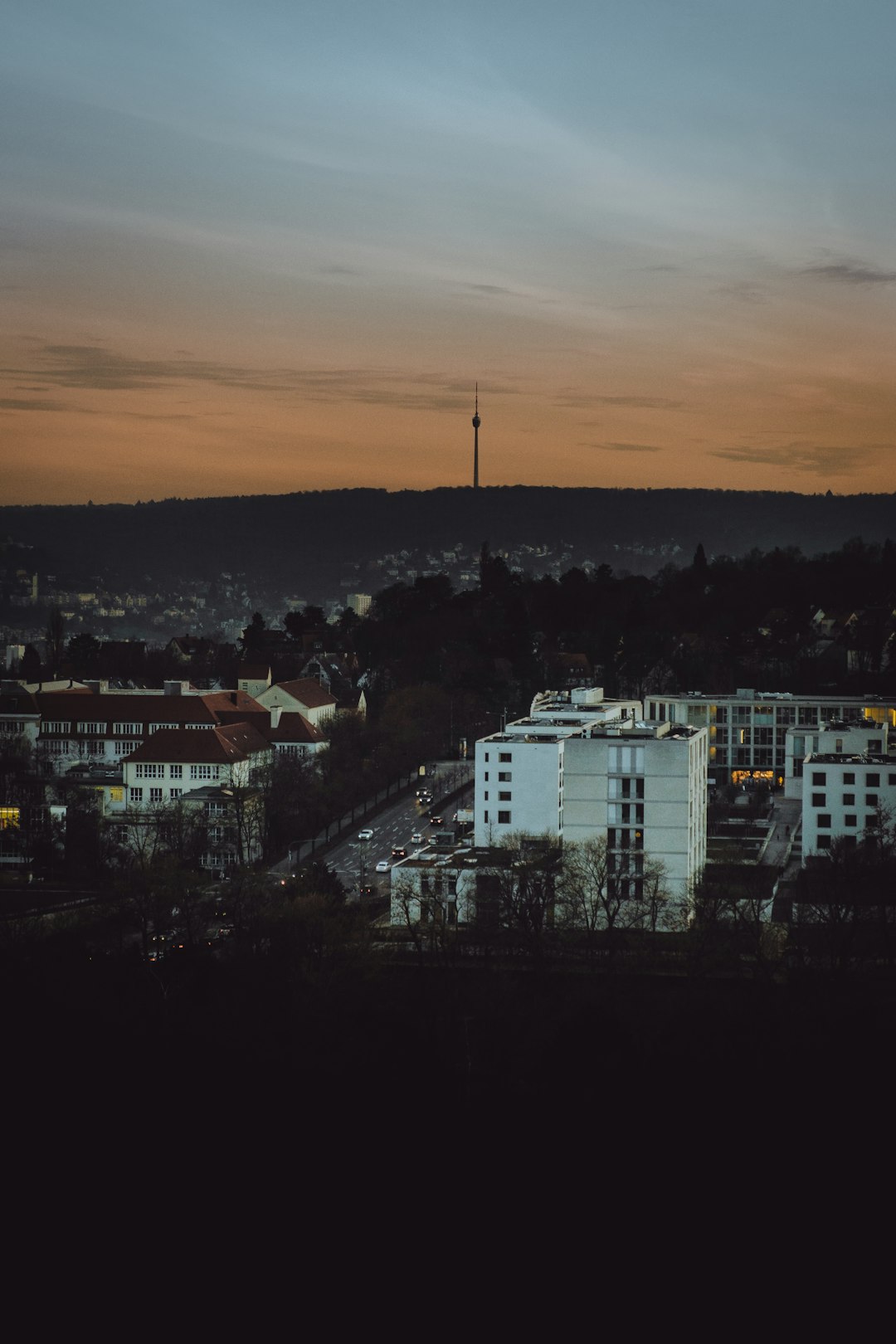 white concrete building during sunset