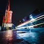 time lapse photography of city lights during night time