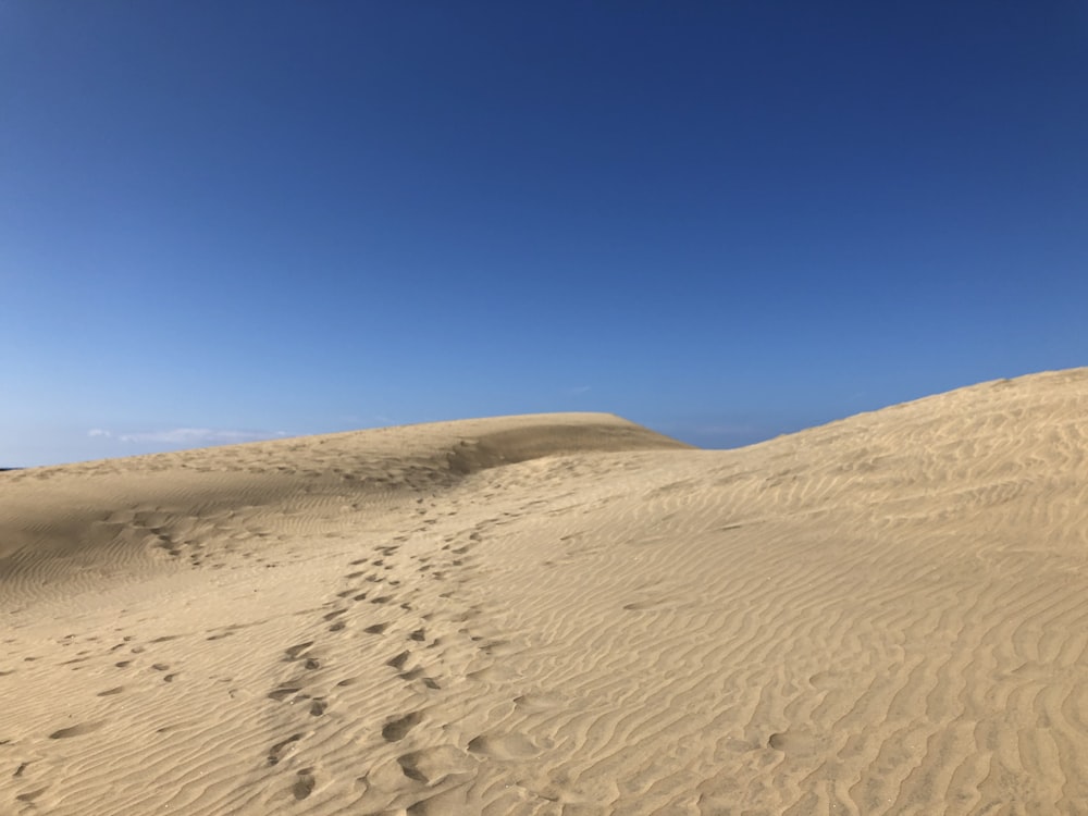 brown sand under blue sky during daytime