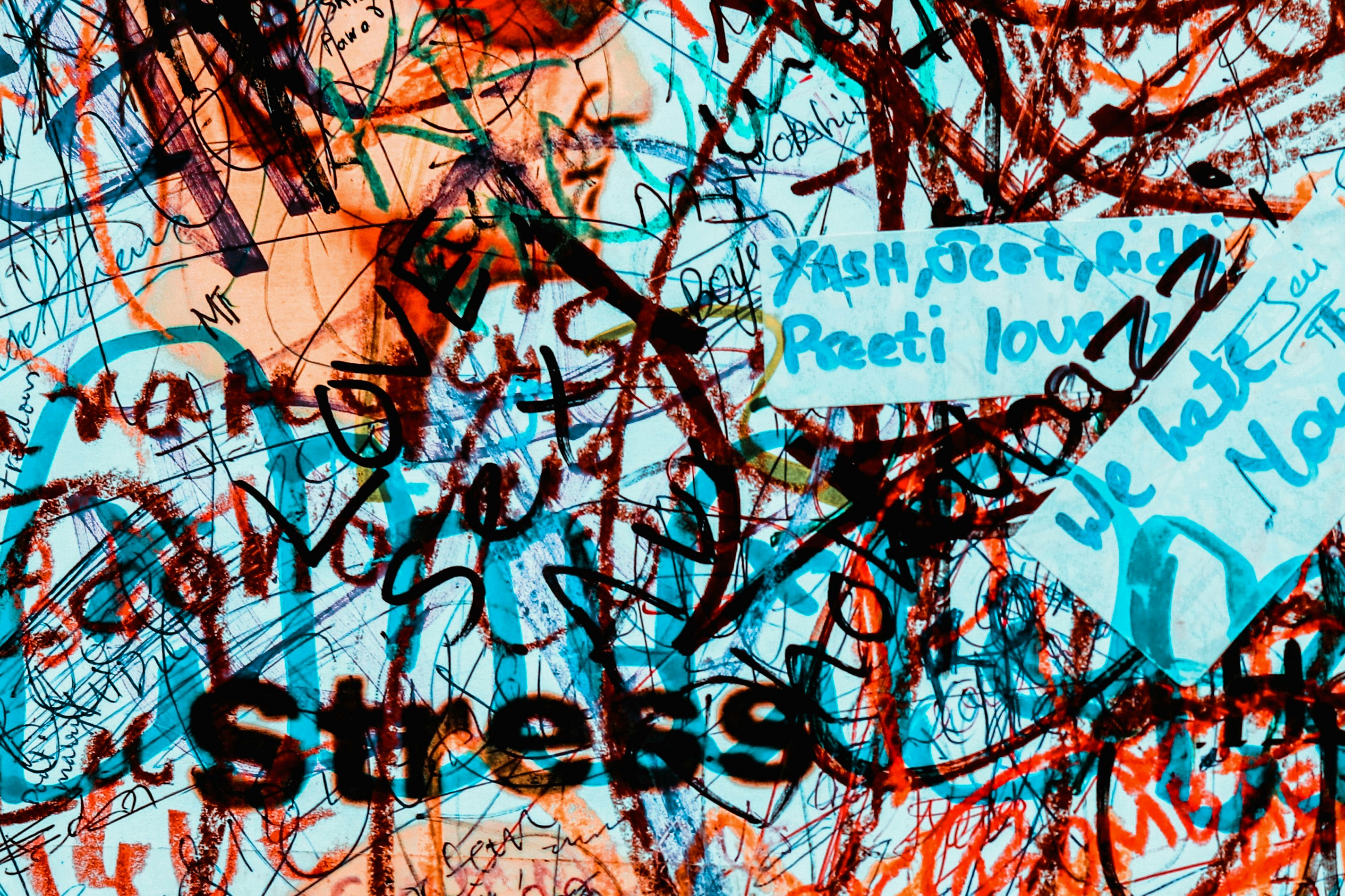 blue and white love is love wall decor