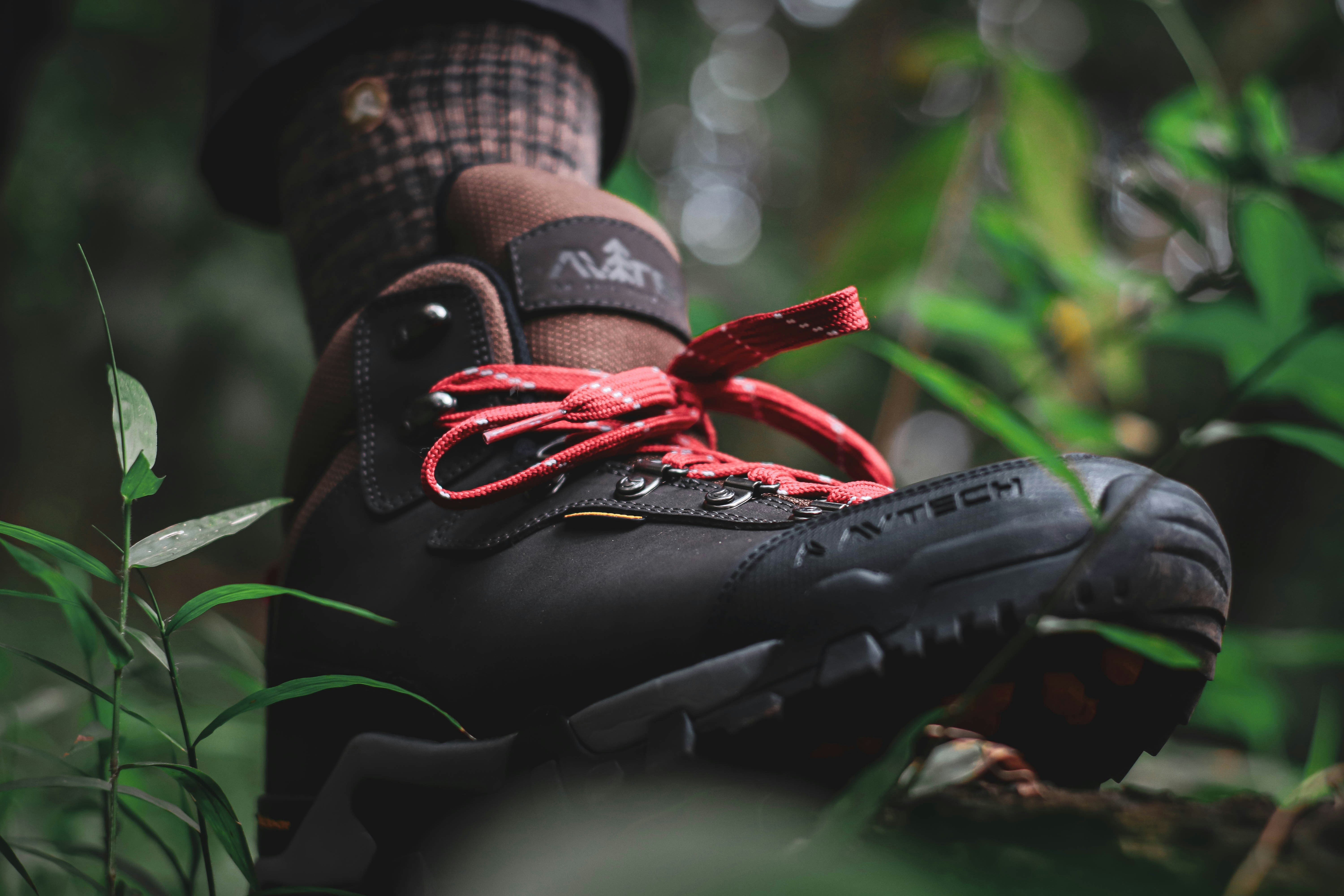 Hiking boots and trail outdoor — BroadToeBox