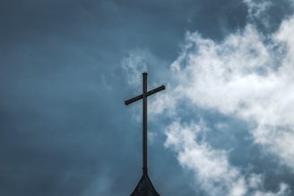 brown wooden cross under blue sky during daytime
