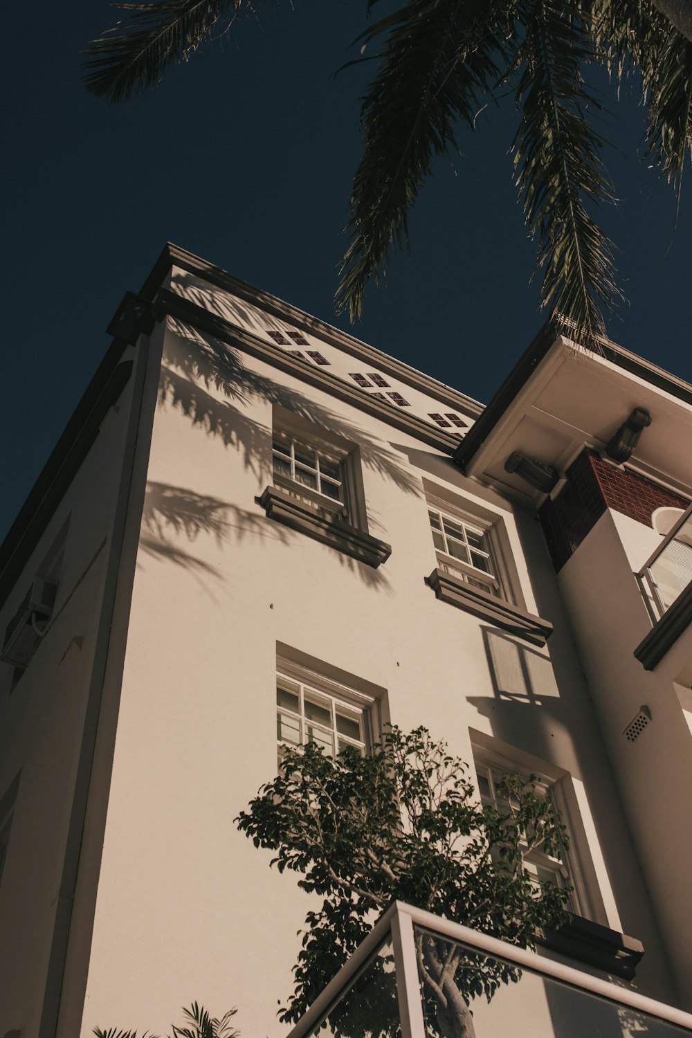 white concrete building near green tree during daytime