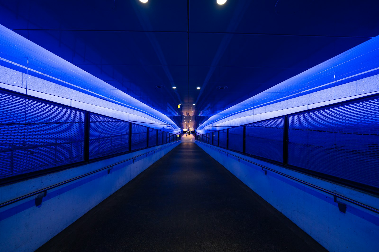 Sony FE 12-24mm F4 G sample photo. Blue and white hallway photography