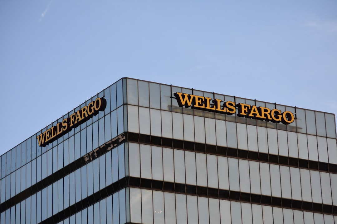Wells Fargo Bank Building in Los Angeles, California.