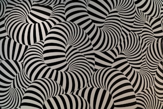black and white striped textile