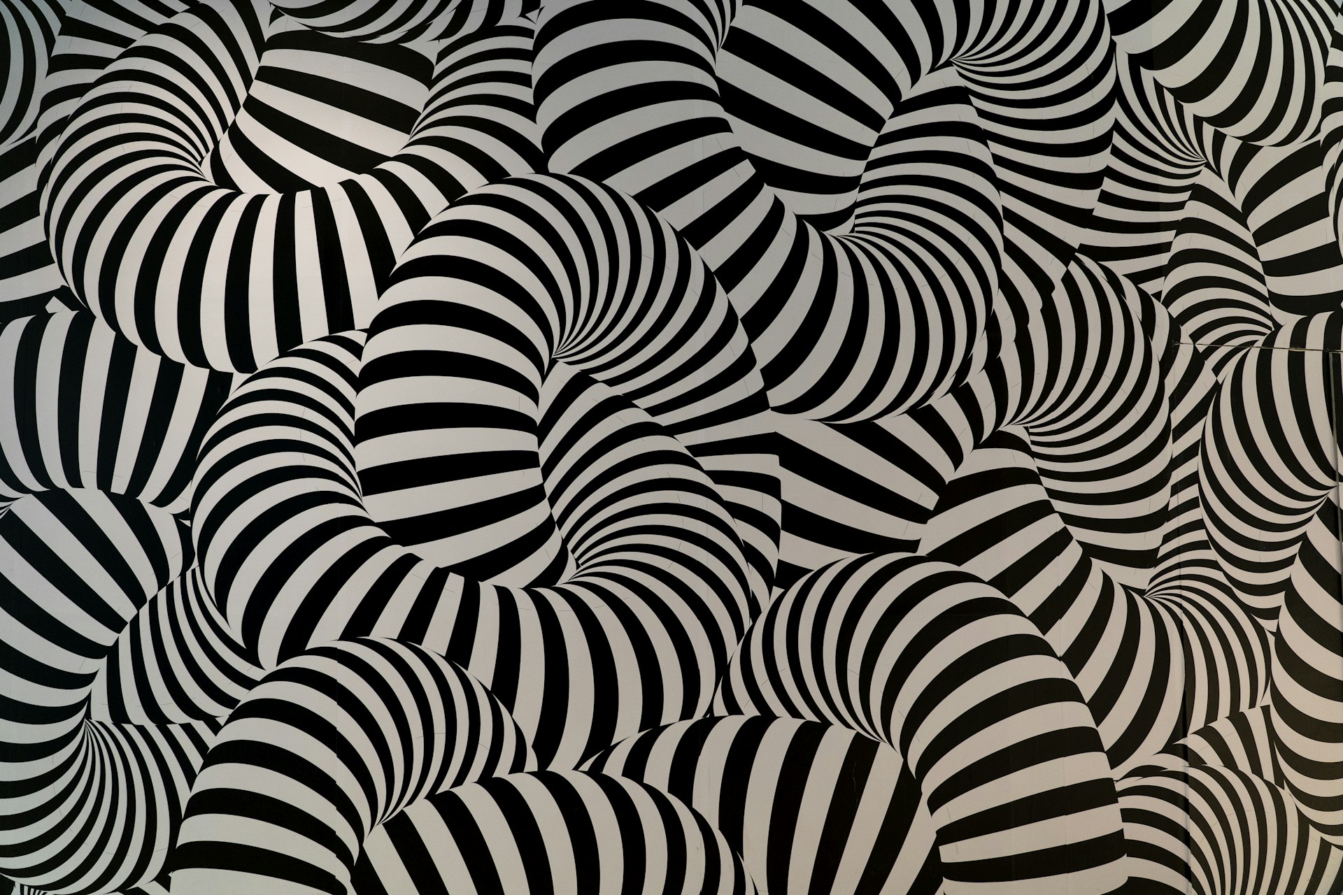 black and white striped textile