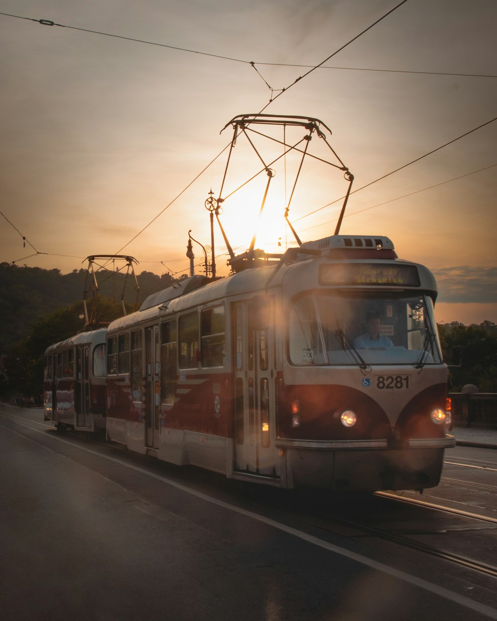 white and red train on rail road during daytime