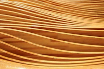 brown and white striped textile