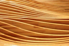 brown and white striped textile