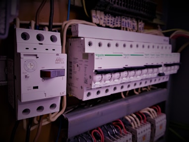 white and black audio mixer
