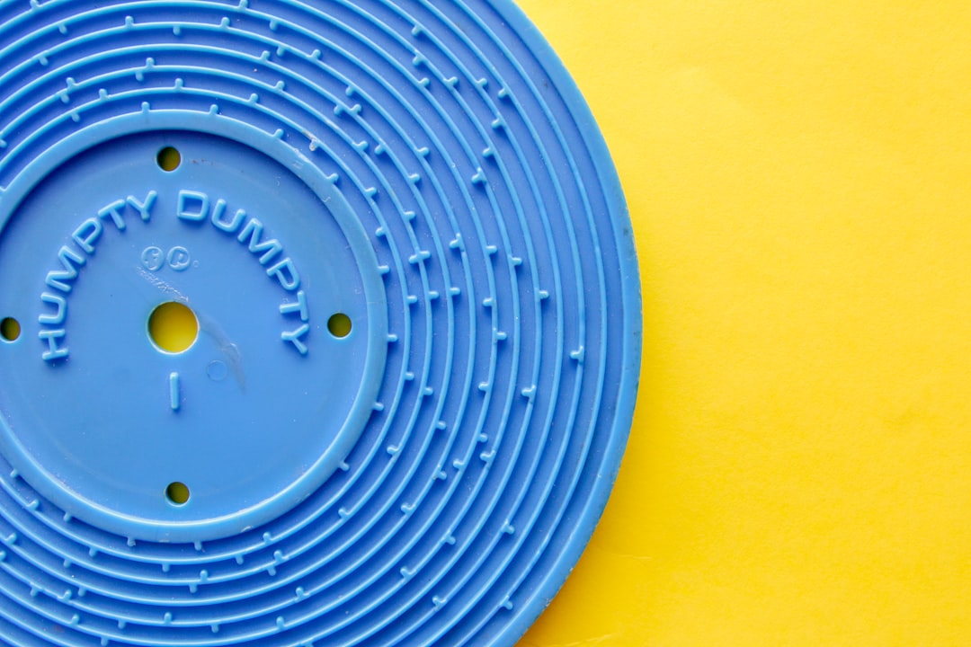 blue round plastic round cover