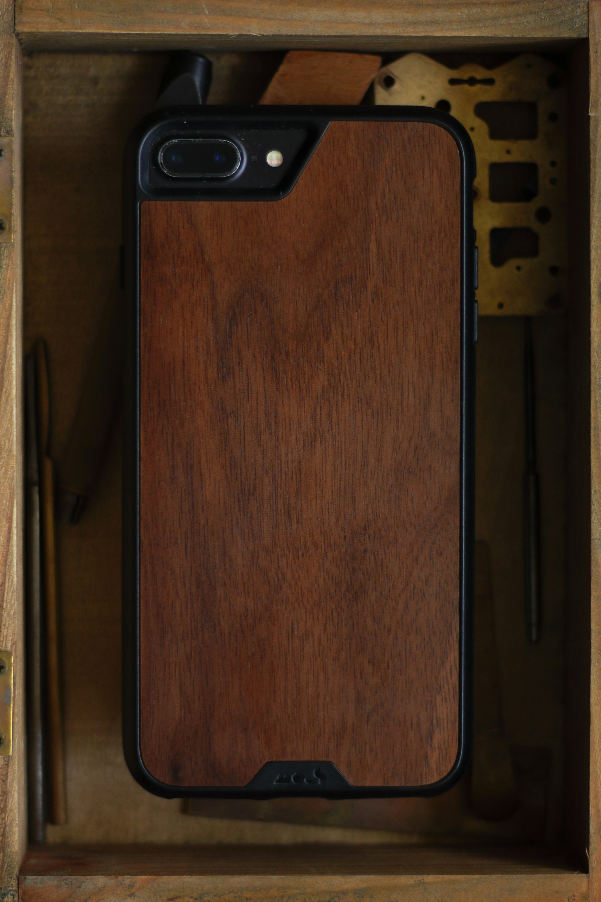 brown wooden door with black door lever