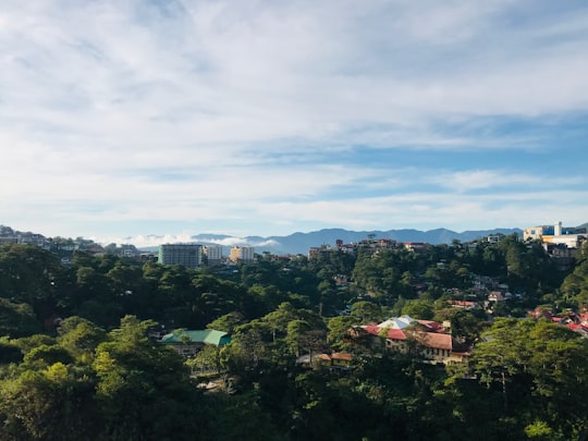 green trees under white clouds during daytime in Baguio City Philippines