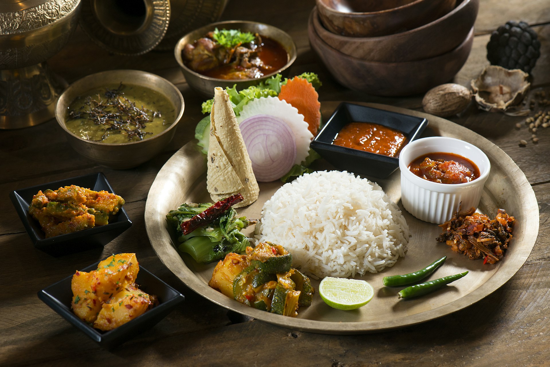 cooked rice with vegetables on plate