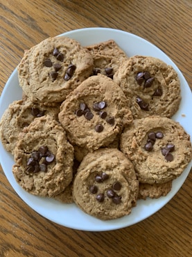 cookies on white ceramic plate