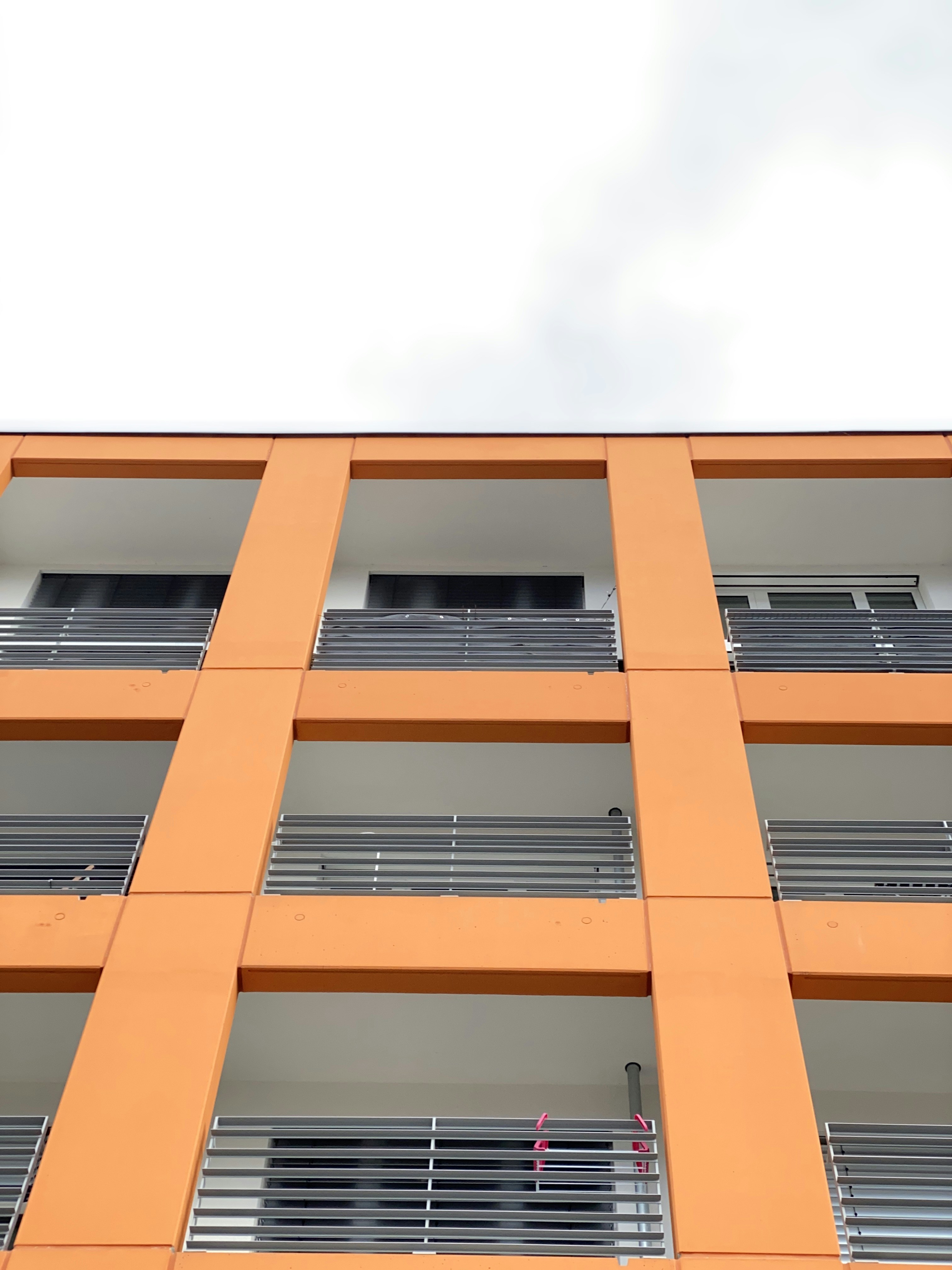 yellow and white concrete building