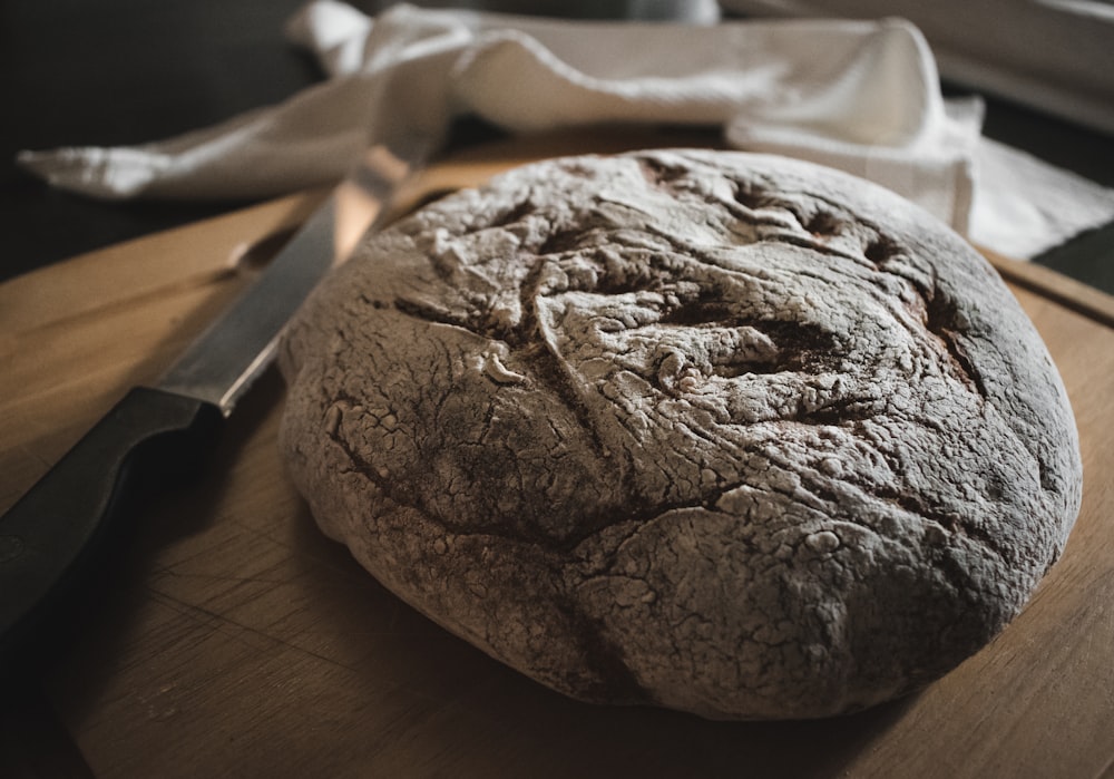 brown bread on brown paper bag