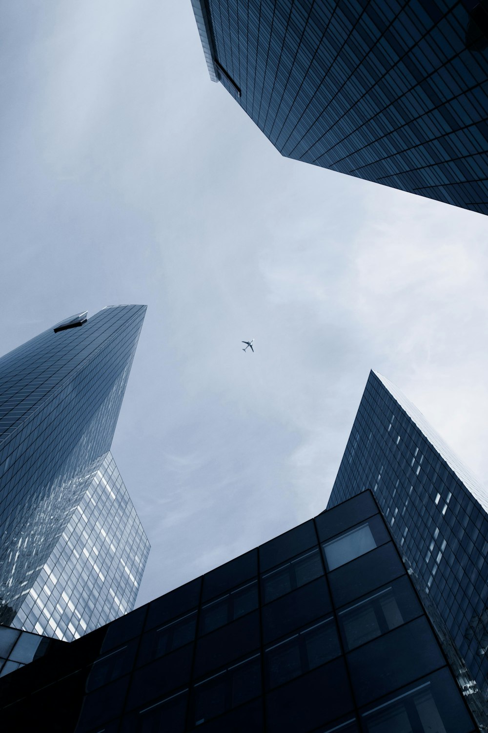 low angle photography of high rise building