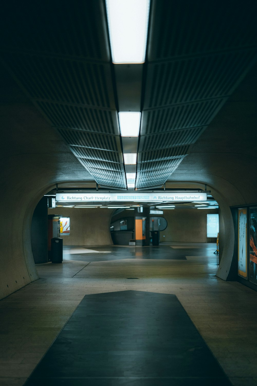 white and black train station