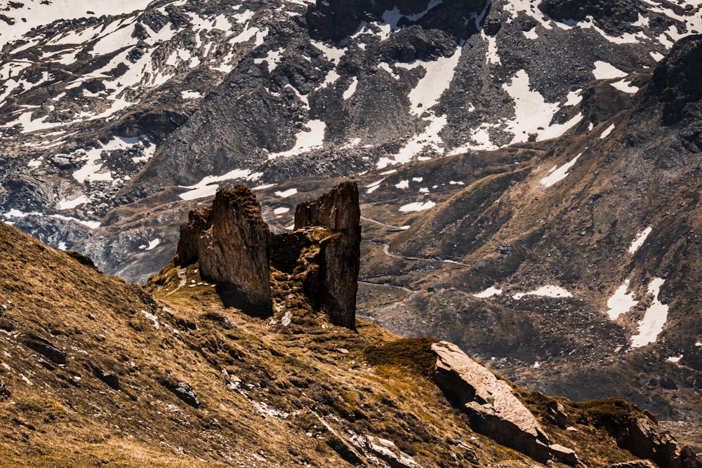 brown and gray rocky mountain