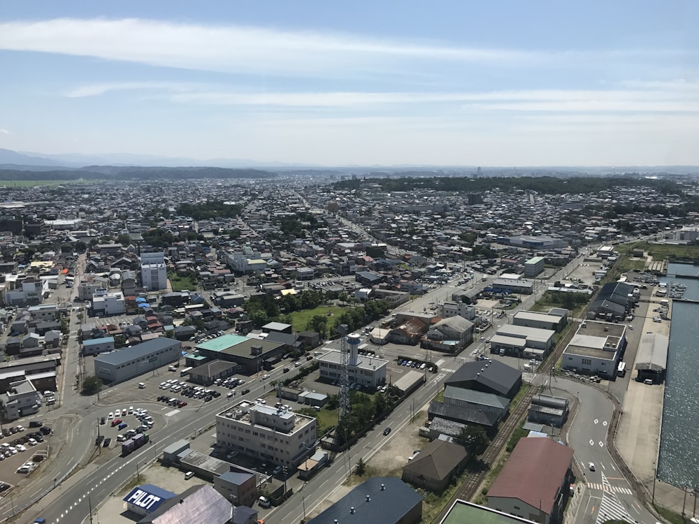 aerial view of city buildings during daytime