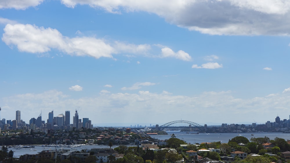 city skyline under blue sky and white clouds during daytime