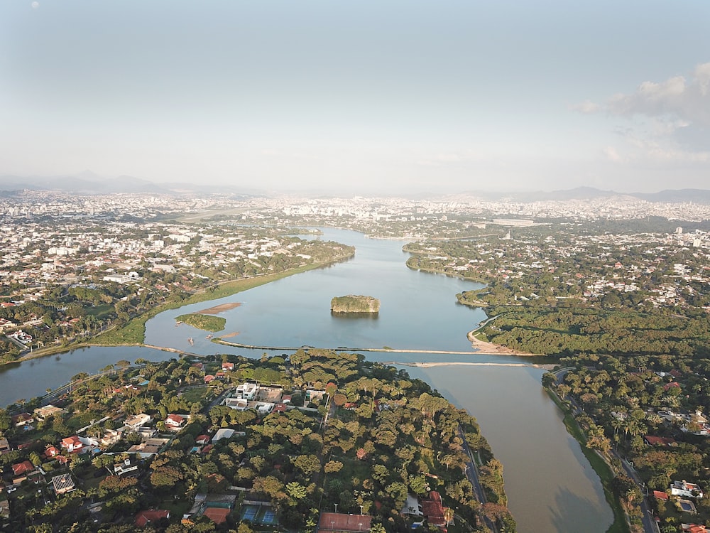 aerial view of city during daytime