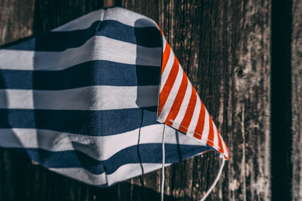 us a flag on brown wooden surface