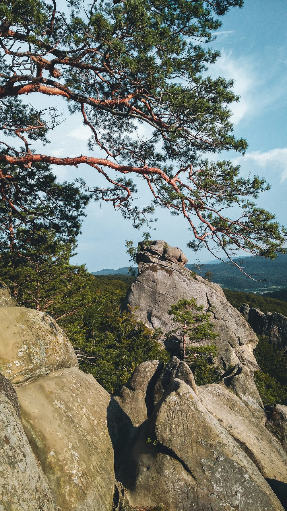 brown rock formation near body of water during daytime