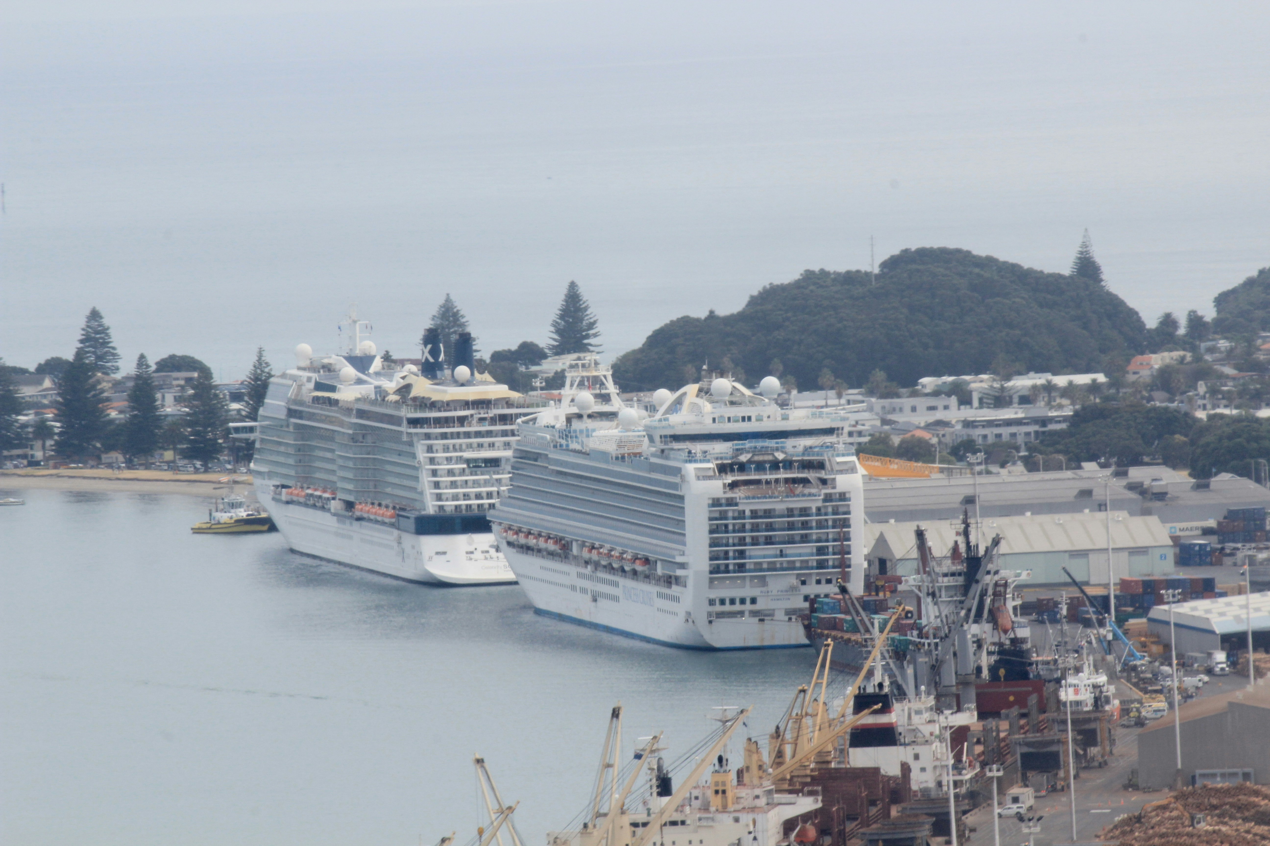 white and blue cruise ship on sea during daytime