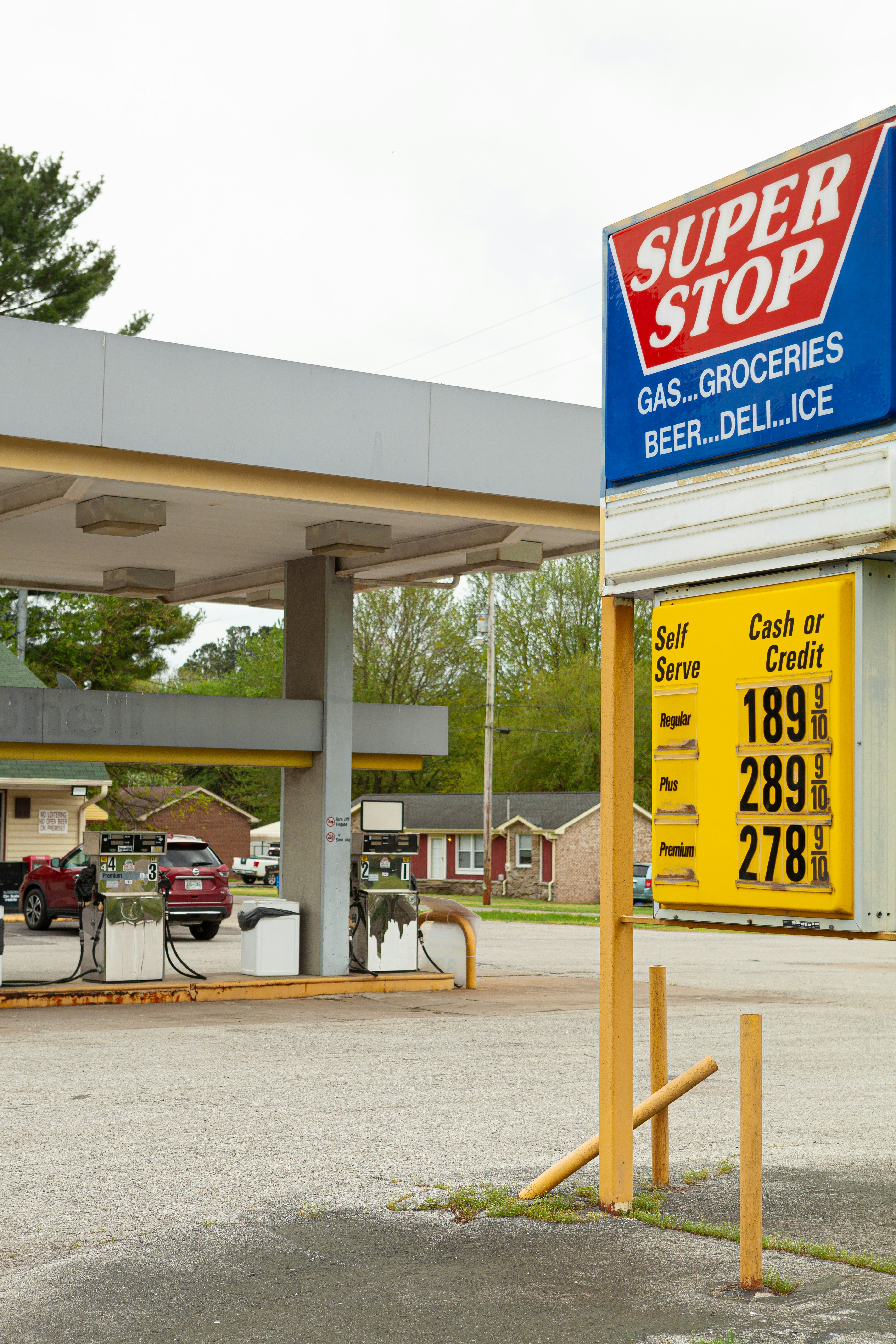 gas station sign