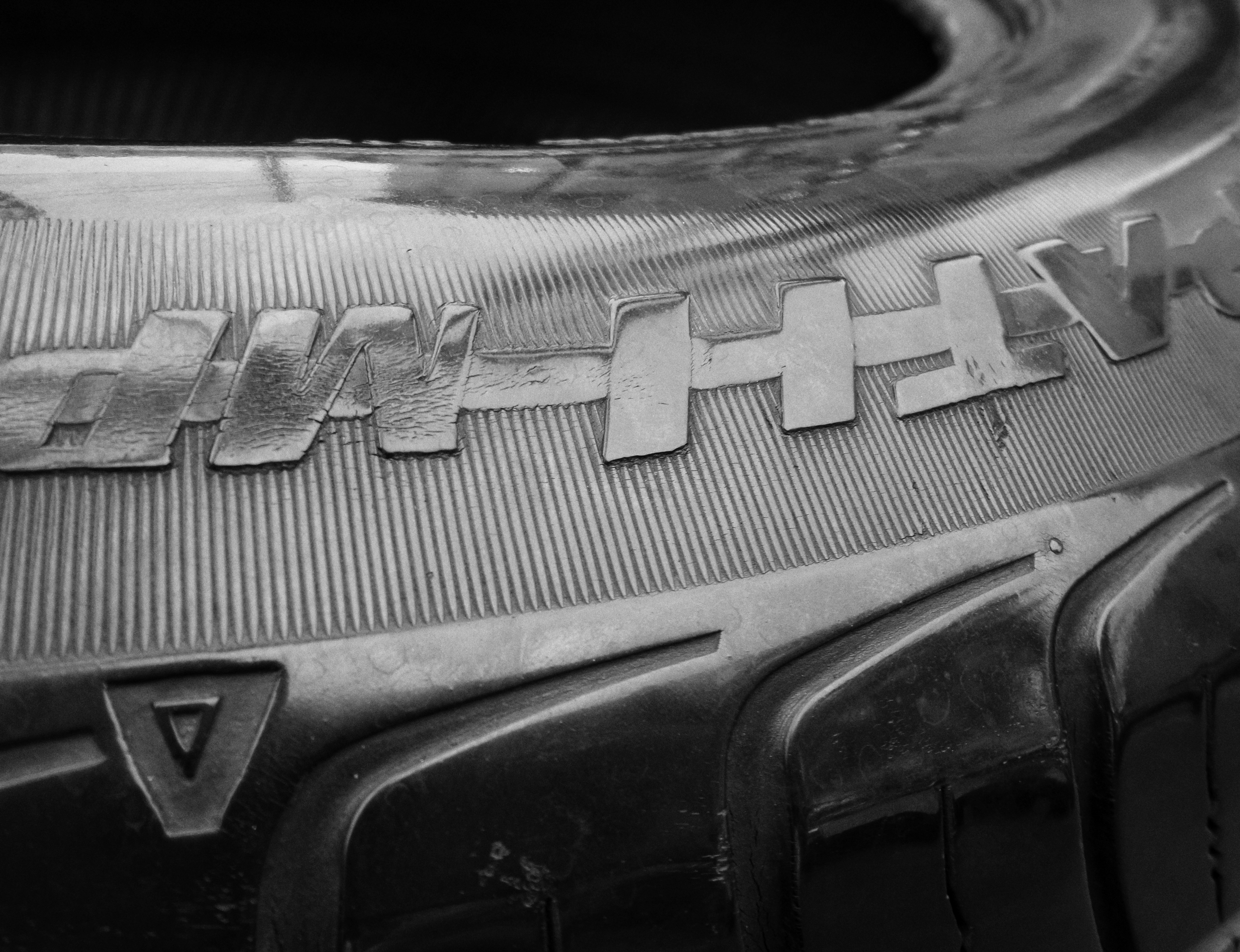 performance tire tread closeup