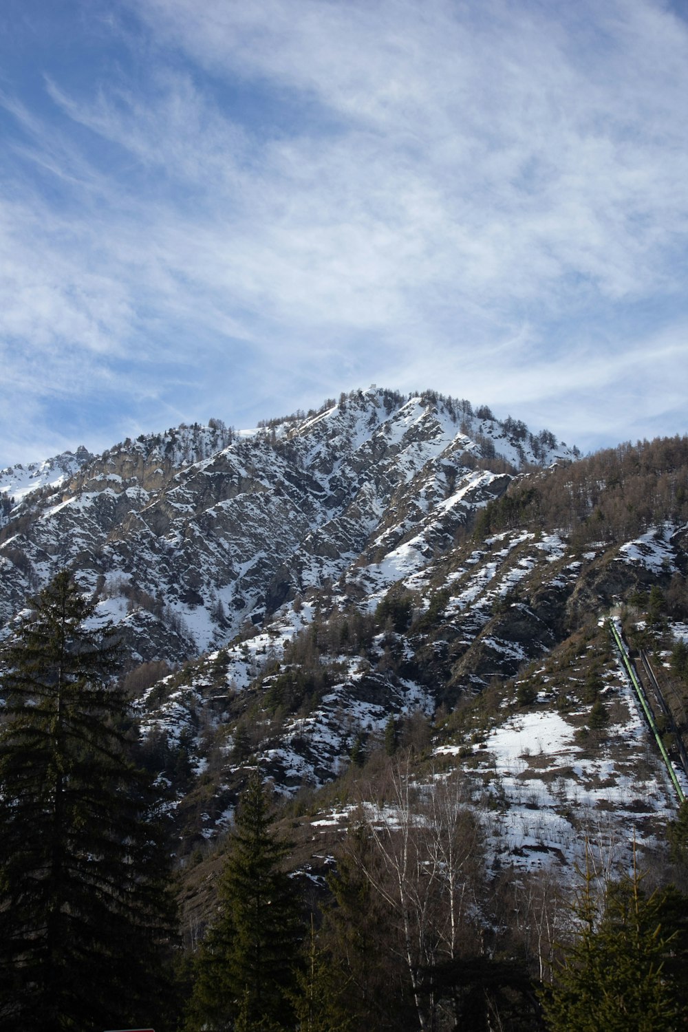 snow covered mountain under blue sky during daytime