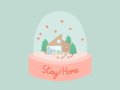 stay home, stay safe covid-19 google meet background