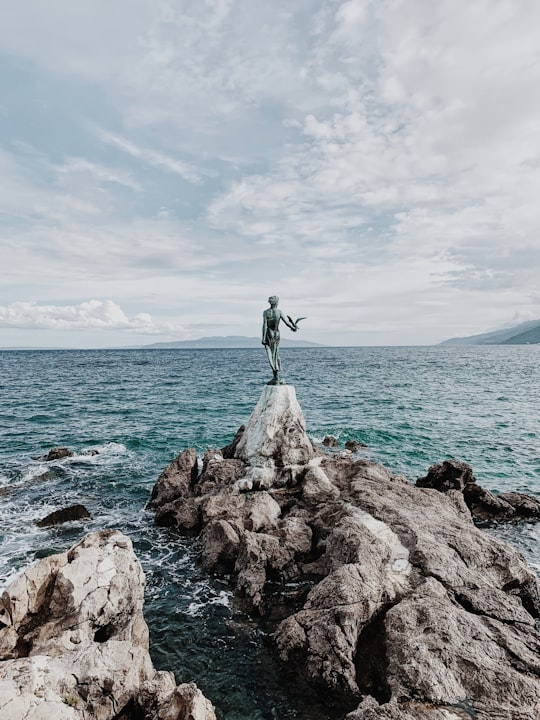 photo of Maiden with the Seagull Statue Shore near Rijeka