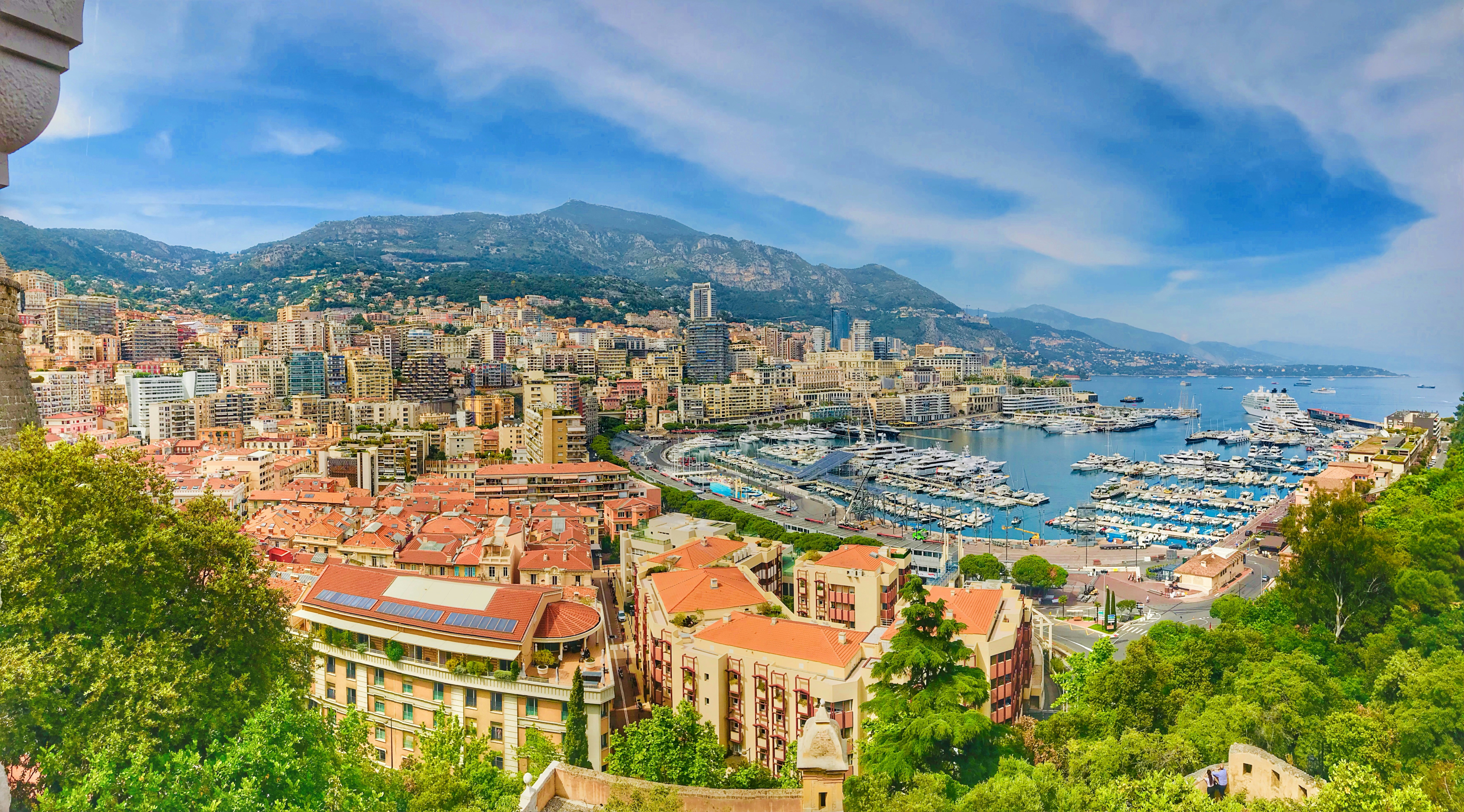 A panorama view of Monaco