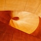 brown wooden round floor tiles