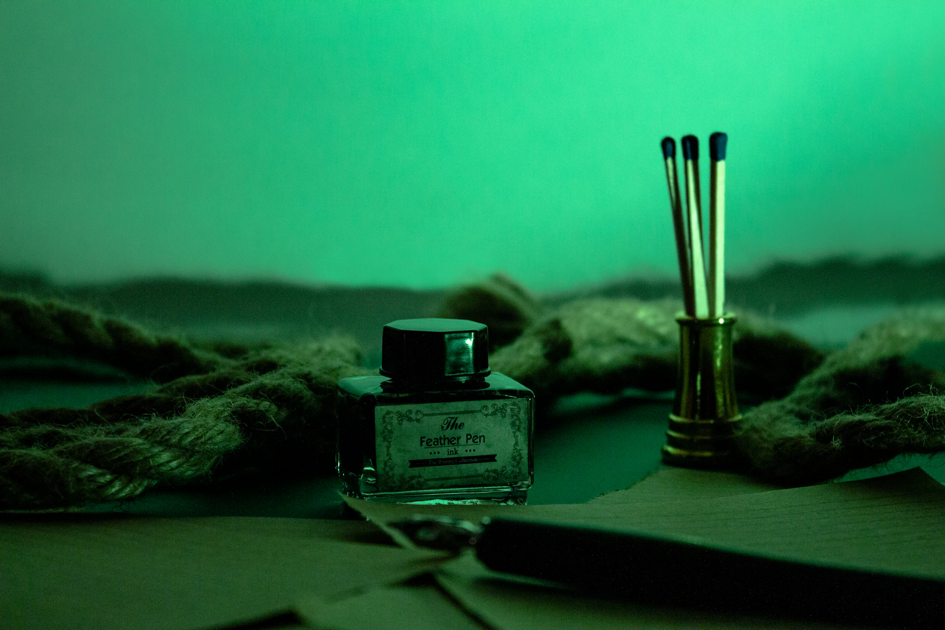 black and white glass bottle