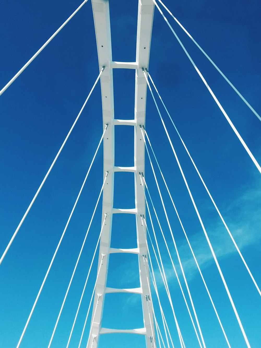 low angle photography of bridge