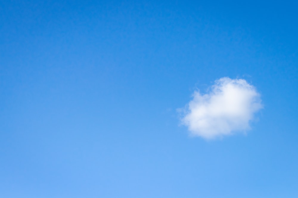 white clouds and blue sky