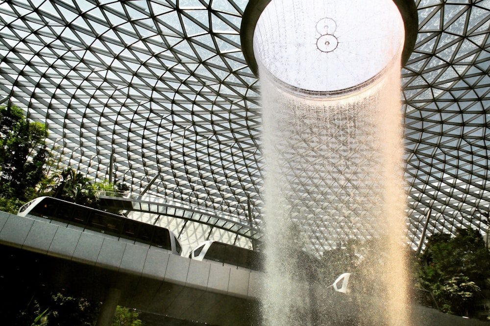 water fountain in the middle of a building