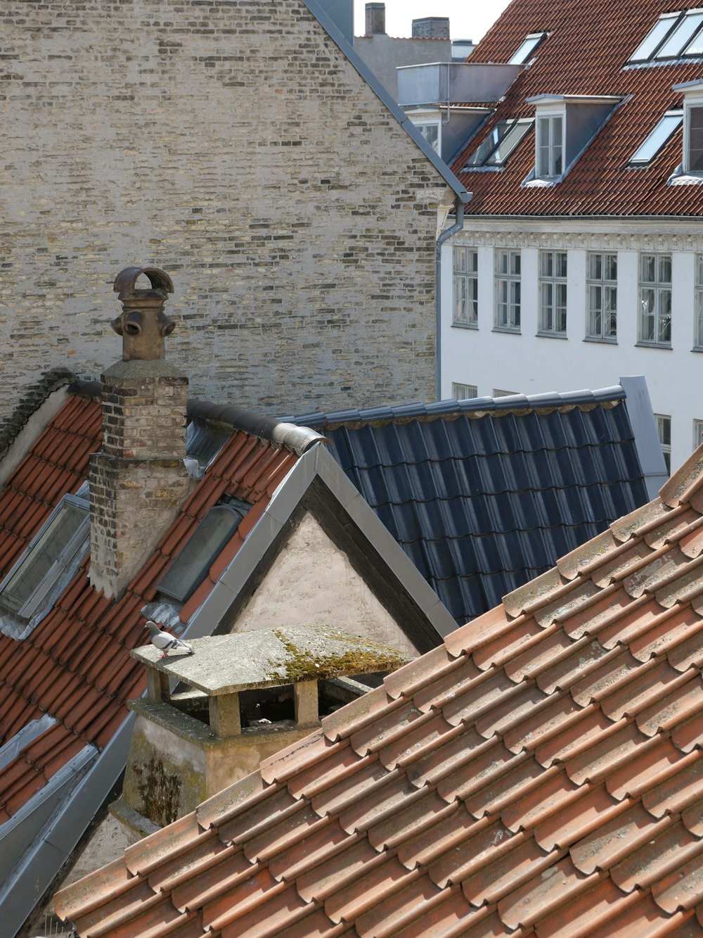 brown brick roof during daytime