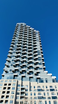 white and black concrete building