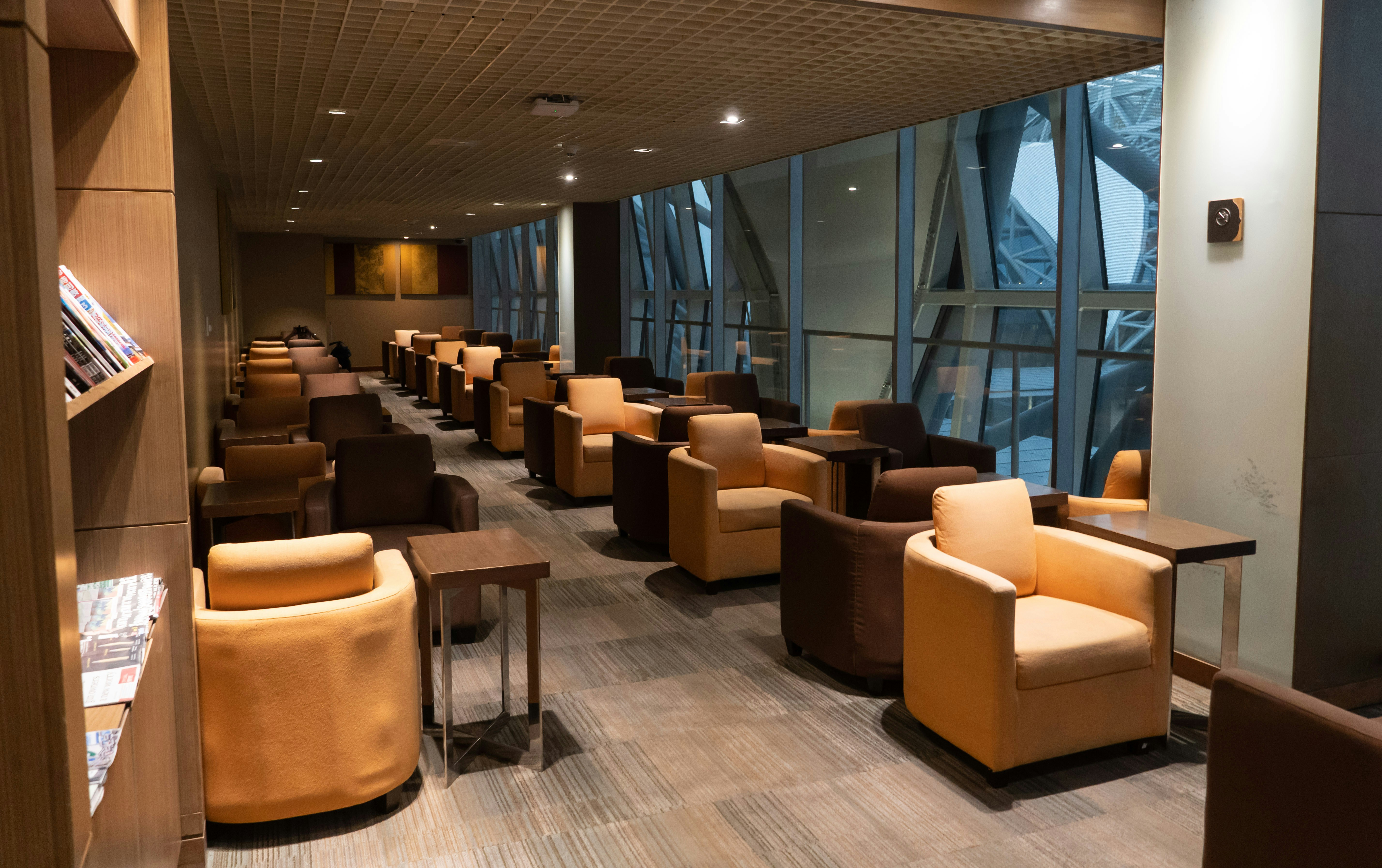 brown and beige chairs and table