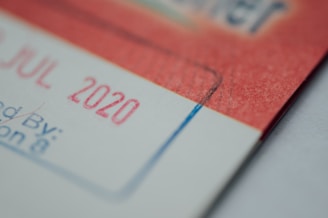 white and orange labeled box