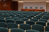 black and red chairs inside room